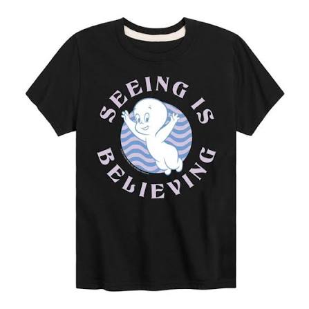 Casper Graphic Loose Fit Short Sleeve T-Shirt 라이트 블루
